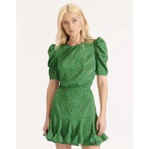 Veronica Beard Lila Dress in Green Multi Floral, Size 4